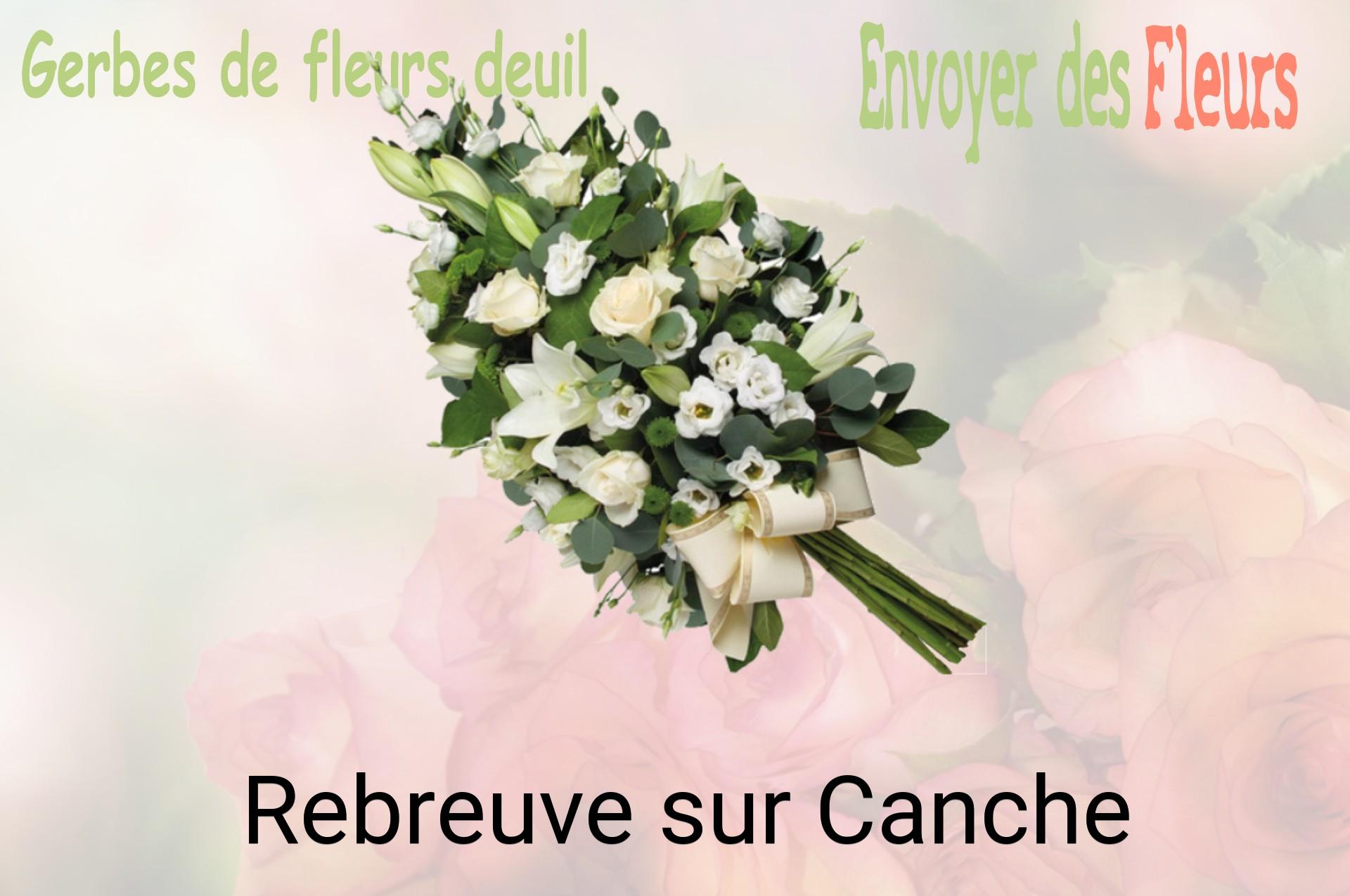 Gerbe de fleurs de deuil livrée à Rebreuve-sur-Canche